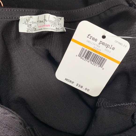 Free People Larissa Black Bodysuit Size S - Picture 5 of 5